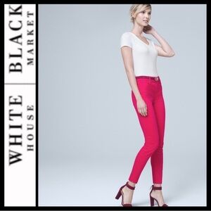 NWT White House Black Market High Rise Skinny Crop Jeans